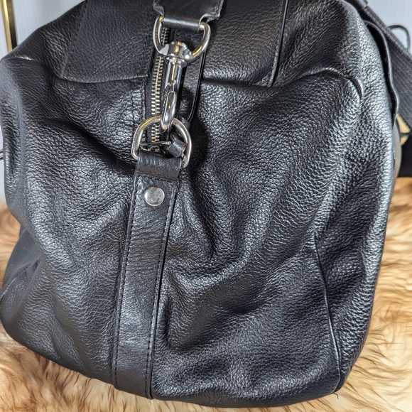 D&G Dolce& Gabbana Leather Duffle Luggage Black travel bag - Picture 5 of 15